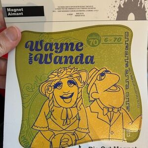 Disney Muppets Wayne and Wanda 70th anniversary limited edition magnet NWT